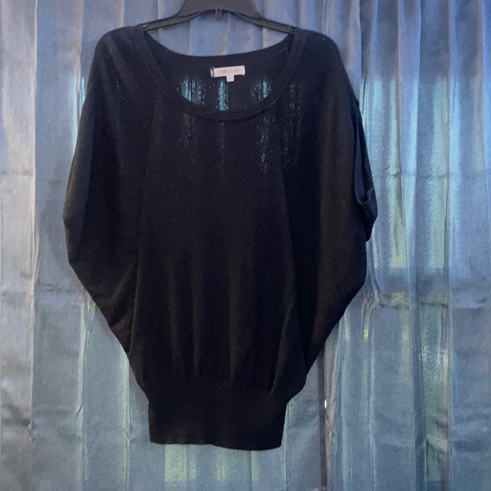 JLO shimmer black top